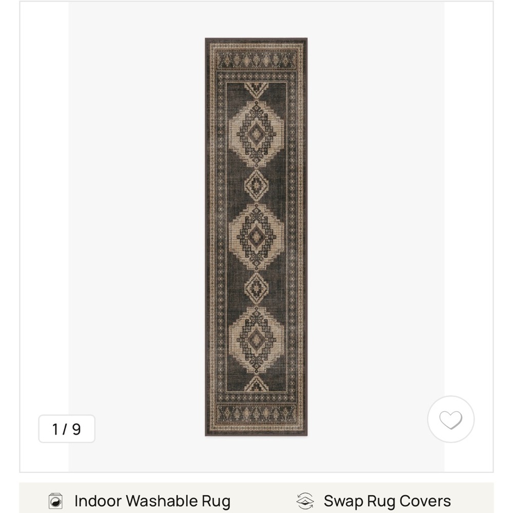 Ruggable TOP for Rayne runner (2.5’ x 10’).  BNWT.